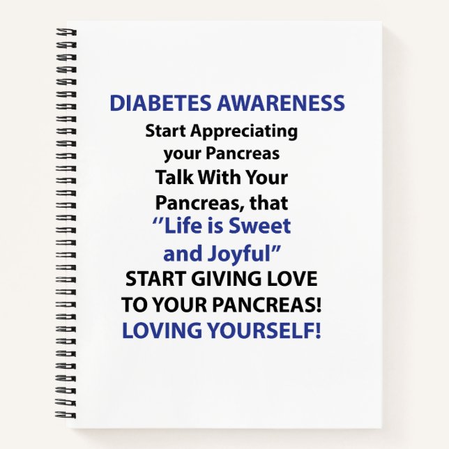 Diabetes Awareness Notebook (Front)