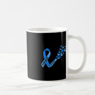 Diabetes Awareness Ribbon And Butterflies Type 1 D Coffee Mug