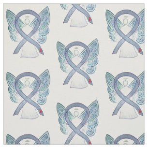 Diabetes Awareness Ribbon Angel Custom Fabric