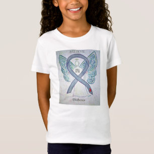 Diabetes Awareness Ribbon Angel Custom Shirt