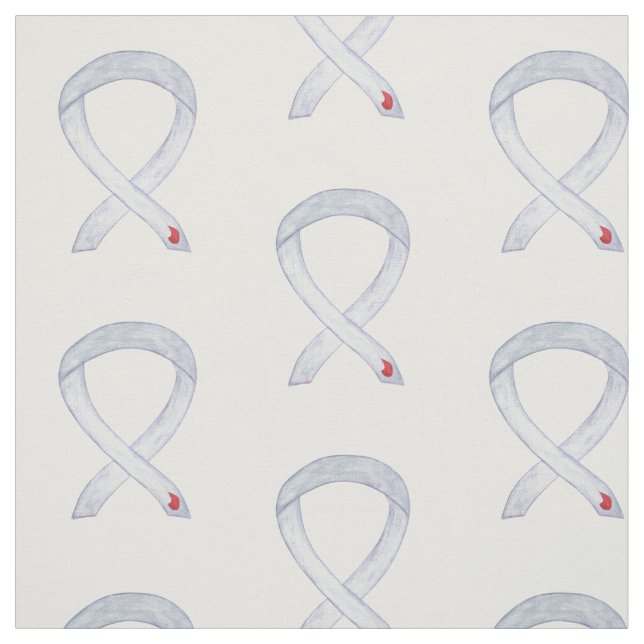 Diabetes Awareness Ribbon Custom Fabric Material (Swatch)