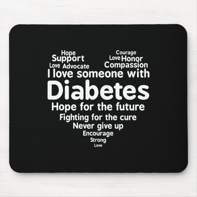 Diabetes Awareness Support Month  Mouse Pad (Front)