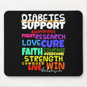 Diabetes Awareness Support Month Walk Mouse Pad