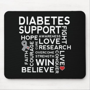 Diabetes Awareness  Support Month Walk Tee Mouse Pad