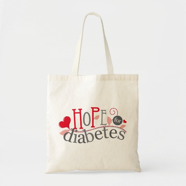 Diabetes Awareness Tote Bag (Front)