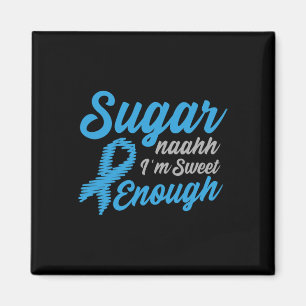 Diabetes Awareness Type 1 2 - Diabetic T1D T2D 1 Magnet