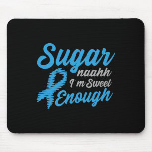 Diabetes Awareness Type 1 2 - Diabetic T1d T2d 1 Mouse Pad