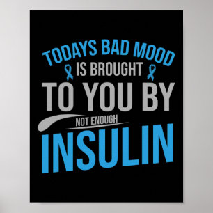 Diabetes Awareness Type 1 2 - Diabetic T1d T2d 2  Poster