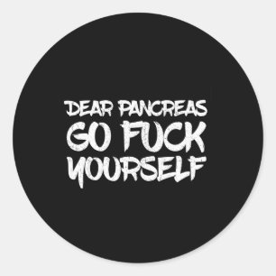Diabetes Awareness Type 1 2 - Diabetic T1d T2d 6  Classic Round Sticker