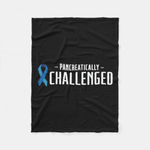 Diabetes Awareness Type 1 2 - Diabetic T1d T2d 8 Fleece Blanket
