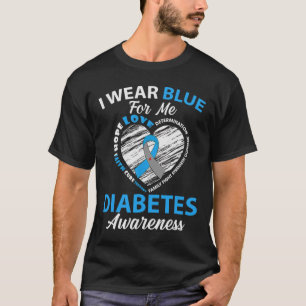Diabetes Awareness Type 1 2 In November We Wear Bl T-Shirt
