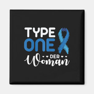 Diabetes Awareness Type 1 - Diabetic T1D 2 Magnet
