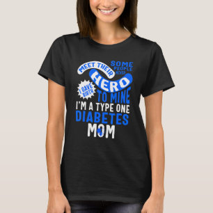 Diabetes Awareness Type One Diabetes Mum Sunflower T-Shirt