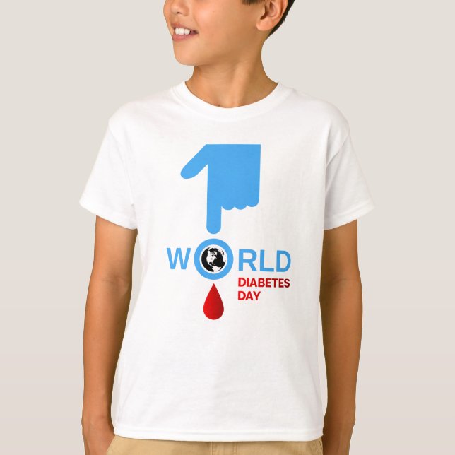 Diabetes Awareness World Diabetes Day 14 November T-Shirt (Front)