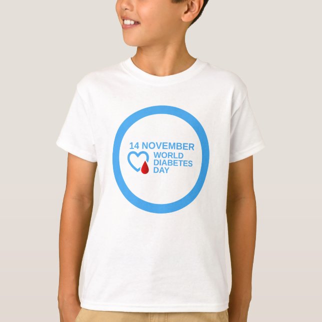 Diabetes Awareness World Diabetes Day 14 November T-Shirt (Front)