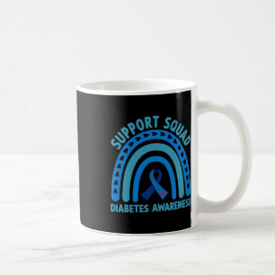 Diabetes Blue Support Squad Diabetes Awareness Coffee Mug
