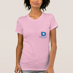 Diabetes Daily Light Colour Ladies Tees