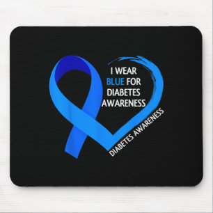 Diabetes Day 2022 T1d T2d Wear Blue For Diabetes Mouse Pad
