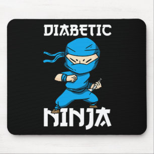 Diabetes Fighter Ninja T1d Diabetic Awareness Mont Mouse Pad