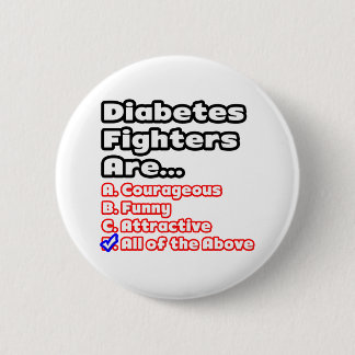 Diabetes Fighter Quiz 6 Cm Round Badge