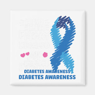 Diabetes Her fight is my fight awareness  Magnet