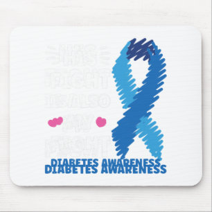 Diabetes His fight is my fight awareness Mouse Pad
