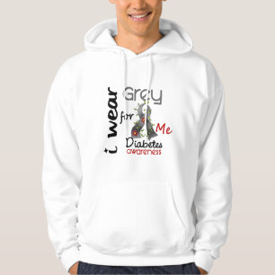 Diabetes I Wear Grey For ME 43 Hoodie