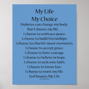 Diabetes Inspirational Poem Art Prints Posters