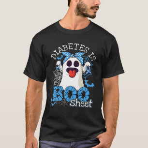 Diabetes Is Boo Sheet Halloween Ghost Diabetes Awa T-Shirt