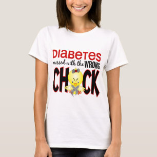 Diabetes Messed With The Wrong Chick T-Shirt