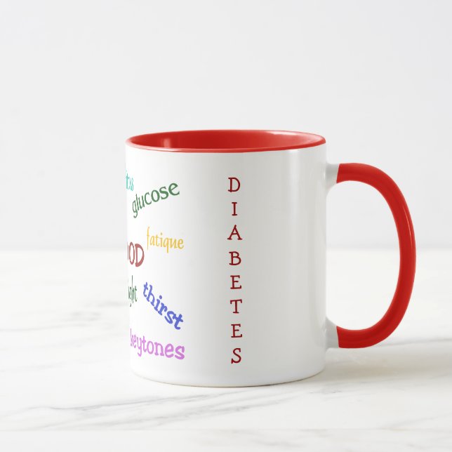 Diabetes Ringer Mug (Right)
