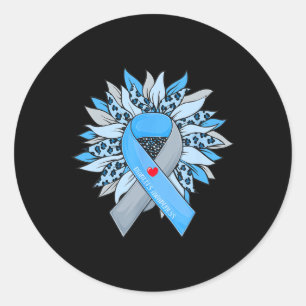 Diabetes Sunflower Type T1d T2d Diabetic Diabetes  Classic Round Sticker