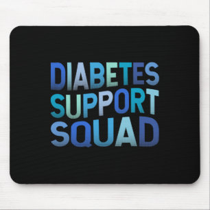Diabetes Support Squad T1d Type 1 Diabetes Warrior Mouse Pad