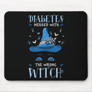 Diabetes Survivors Diabetic Patient Halloween Witc Mouse Pad