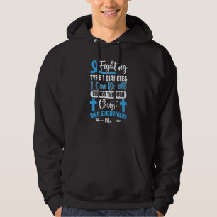 Diabetes T1d Survivor Diabetes Awareness Christia Hoodie