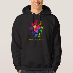 Diabetes Type 1 Awareness Hands Diabetes Type 1 Hoodie