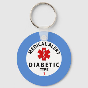 DIABETES TYPE 1 KEY RING