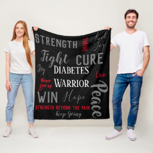 Diabetes Warrior blanket
