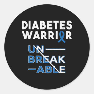 Diabetes Warrior Diabetes Awareness Month  Classic Round Sticker