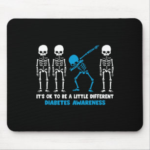 Diabetes Warrior Mum awareness Gift It's Ok To Be Mouse Pad
