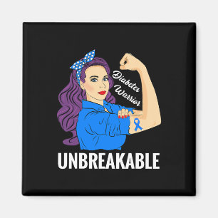 Diabetes Warrior Sugar Diabetic Type 1 2 Awareness Magnet