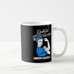 Diabetes Warrior Unbreakable Diabetes Awareness G Coffee Mug