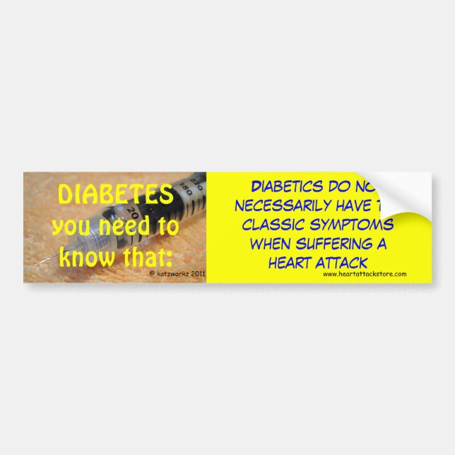Diabetes - you need to know that bumper sticker (Front)