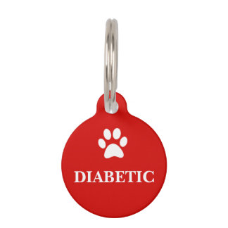 "DIABETIC" Awareness Pet Tag