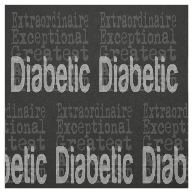 Diabetic Extraordinaire Fabric (Swatch)