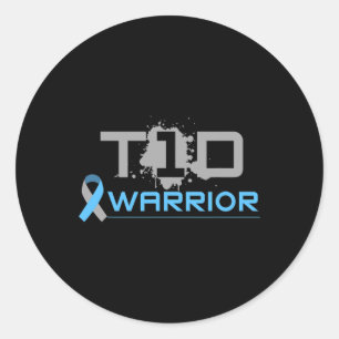 Diabetic - Fun Type 1 Diabetes Awareness T1d  Classic Round Sticker