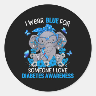 Diabetic Life Cycle Diabetes Awareness Cat Costume Classic Round Sticker