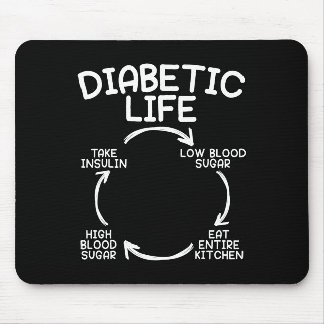 Diabetic Life Diabetes Awareness Month Insulin Pan Mouse Pad (Front)