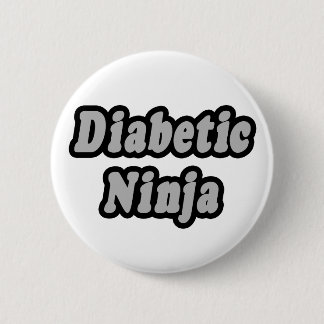 Diabetic Ninja 6 Cm Round Badge