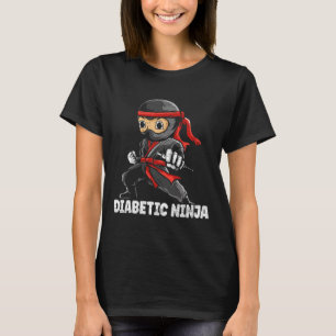 Diabetic Ninja Diabetes Awareness Month T1d Type 1 T-Shirt